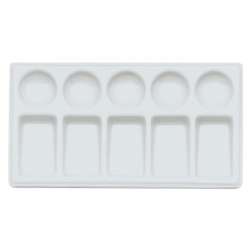 Porcelæn pallette m 10 huller firkantet